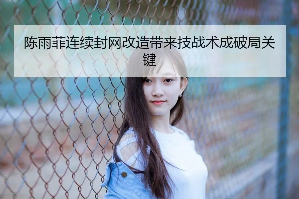 陈雨菲连续封网改造带来技战术成破局关键
